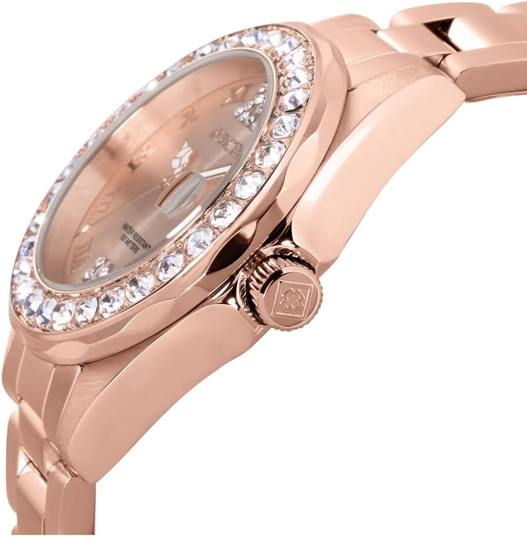 RELOJ DE PULSERA INVICTA PRO DIVER PARA MUJER ACERO INOXIDABLE CON DETALLES EN CRISTAL Y BAÑO IONIZADO 18K DORADO - 3