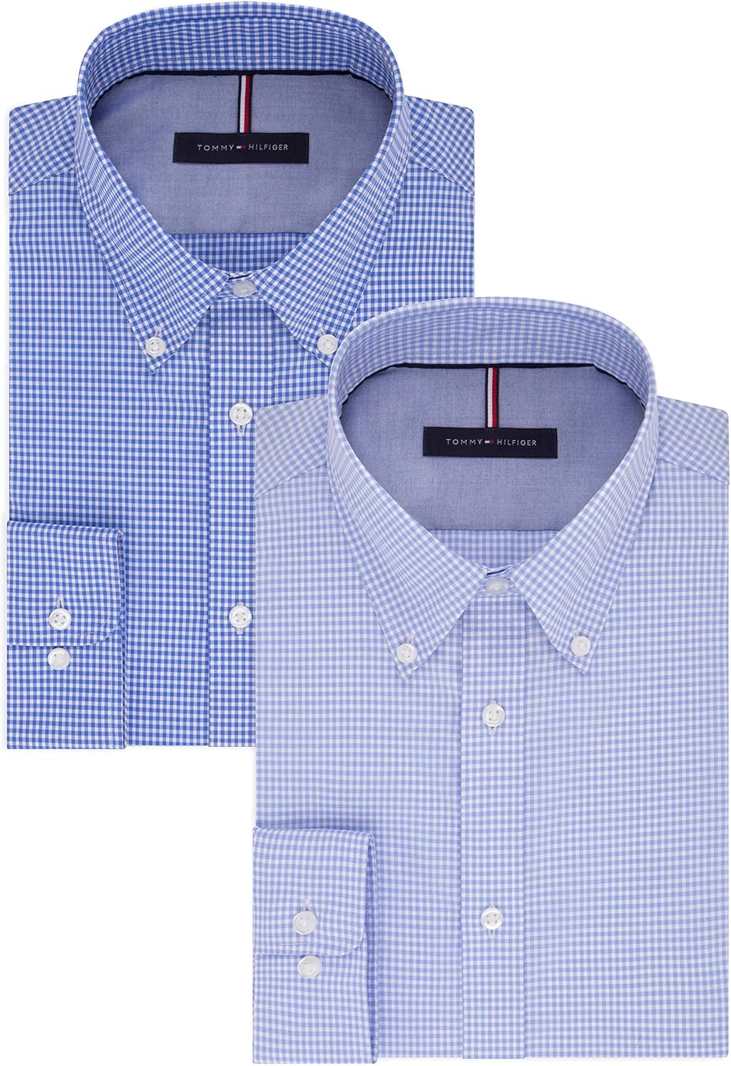 CAMISA DE VESTIR PARA HOMBRE TOMMY HILFIGER SLIM FIT SIN PLANCHADO CUADRO VICHY - 4