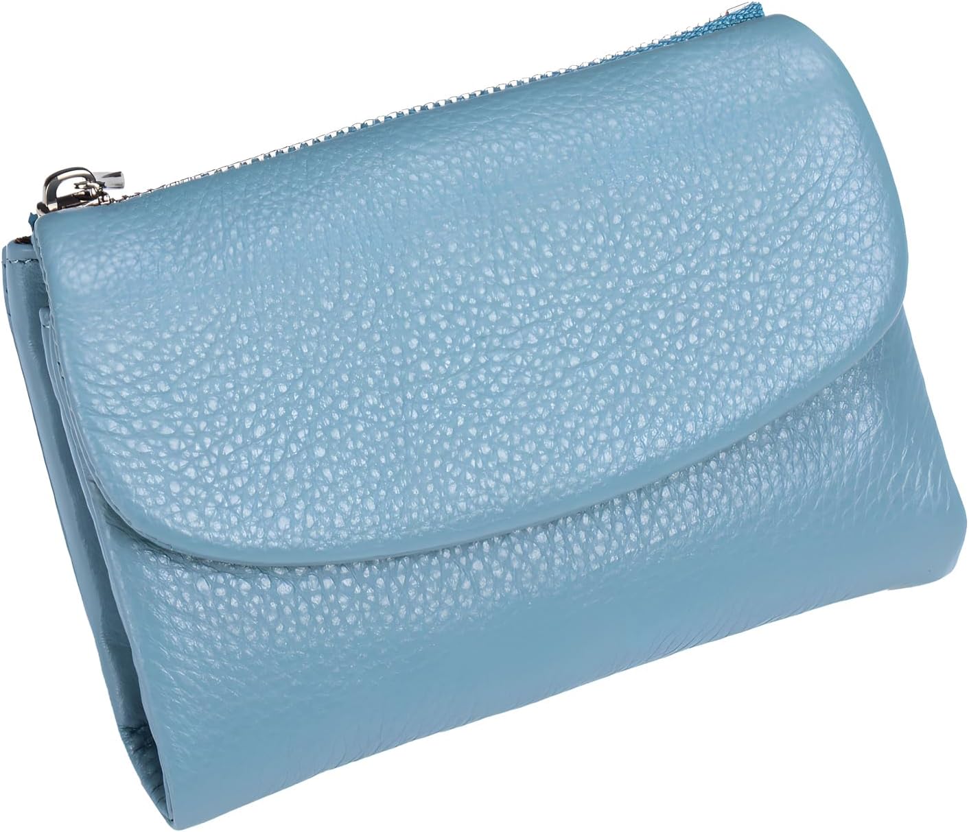 BILLETERA UNISEX DE CUERO PEBBLE, 13.5 CM, PORTA MONEDAS Y TARJETAS - 1