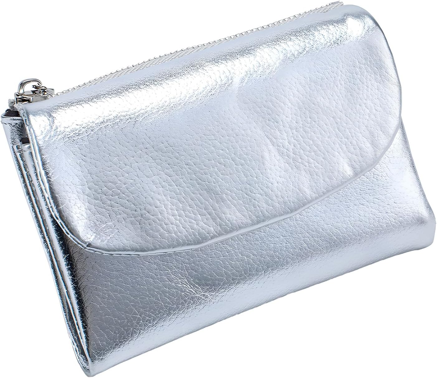 BILLETERA UNISEX DE CUERO PEBBLE, 13.5 CM, PORTA MONEDAS Y TARJETAS - 1