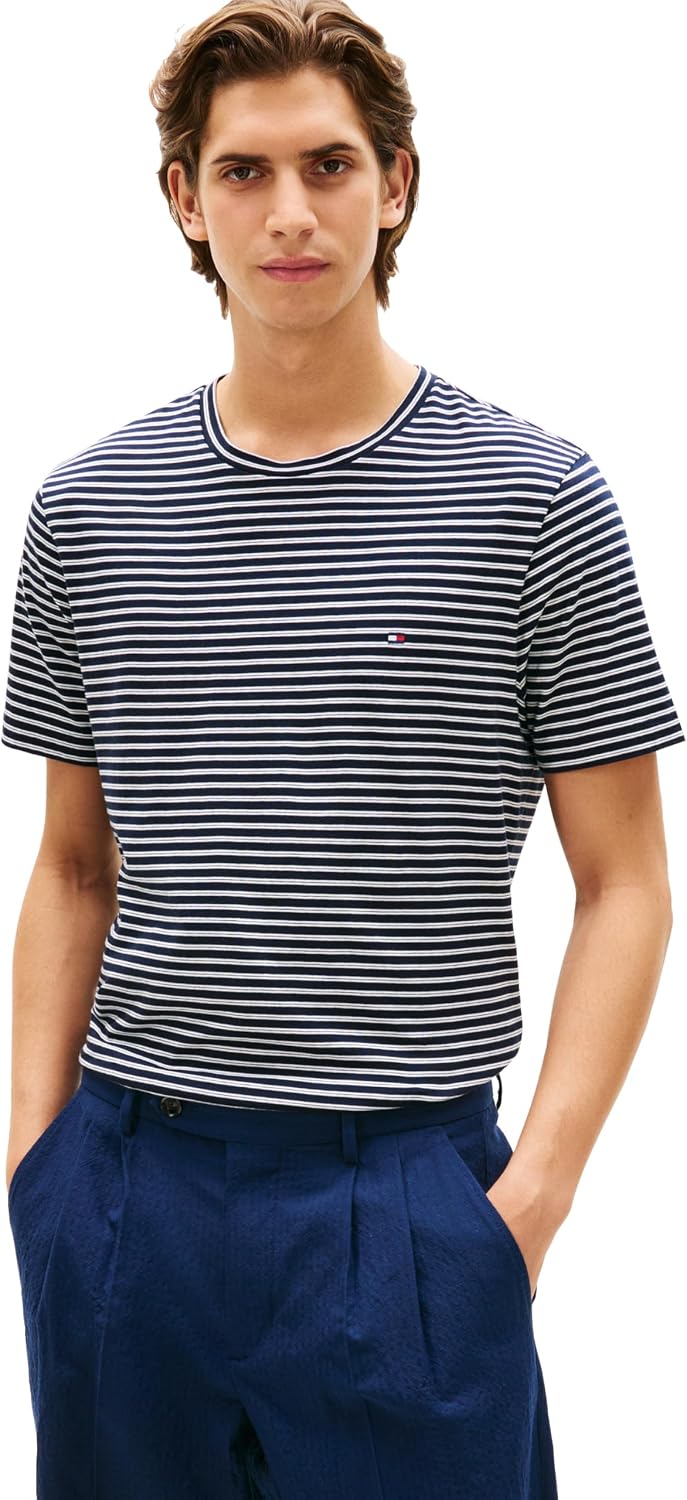 POLO HOMBRE TOMMY HILFIGER MANGA CORTA ALGODÓN CUELLO REDONDO REGULAR FIT - 1
