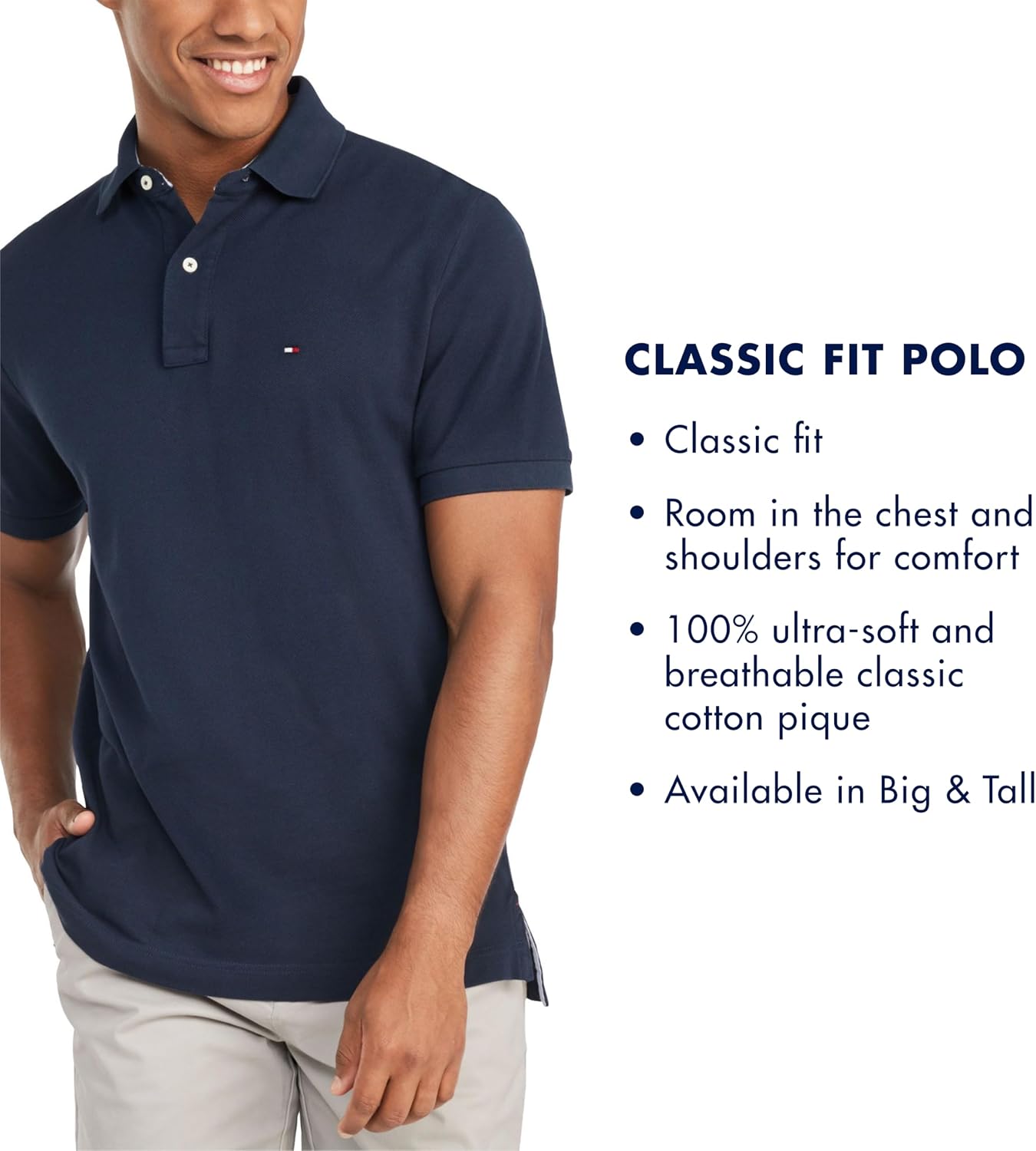 POLO PARA HOMBRE TOMMY HILFIGER MANGA CORTA ALGODÓN CLASSIC FIT - 4