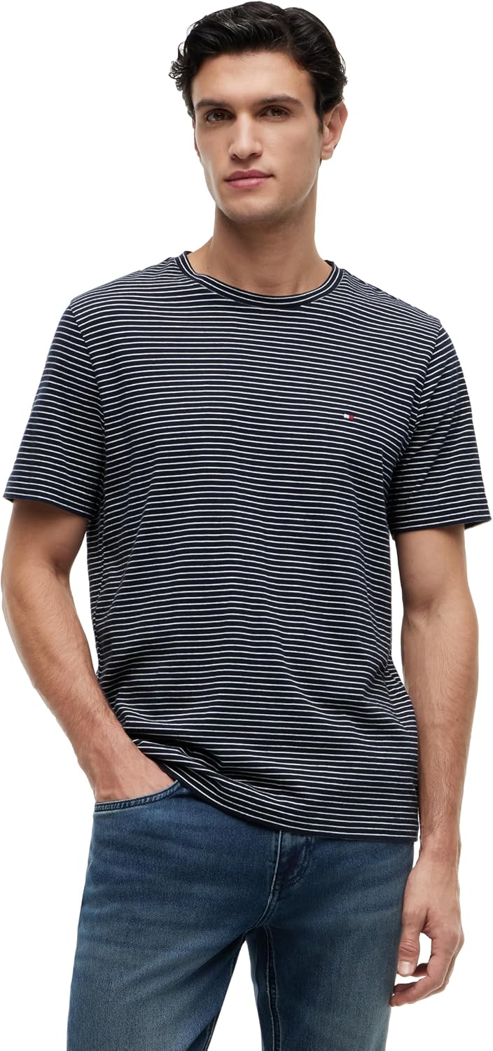 POLO HOMBRE TOMMY HILFIGER MANGA CORTA ALGODÓN CUELLO REDONDO REGULAR FIT - 1