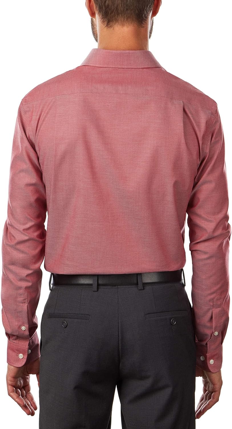 CAMISA PARA HOMBRE TOMMY HILFIGER SLIM FIT SIN PLANCHADO COLOR CAYENA - 2