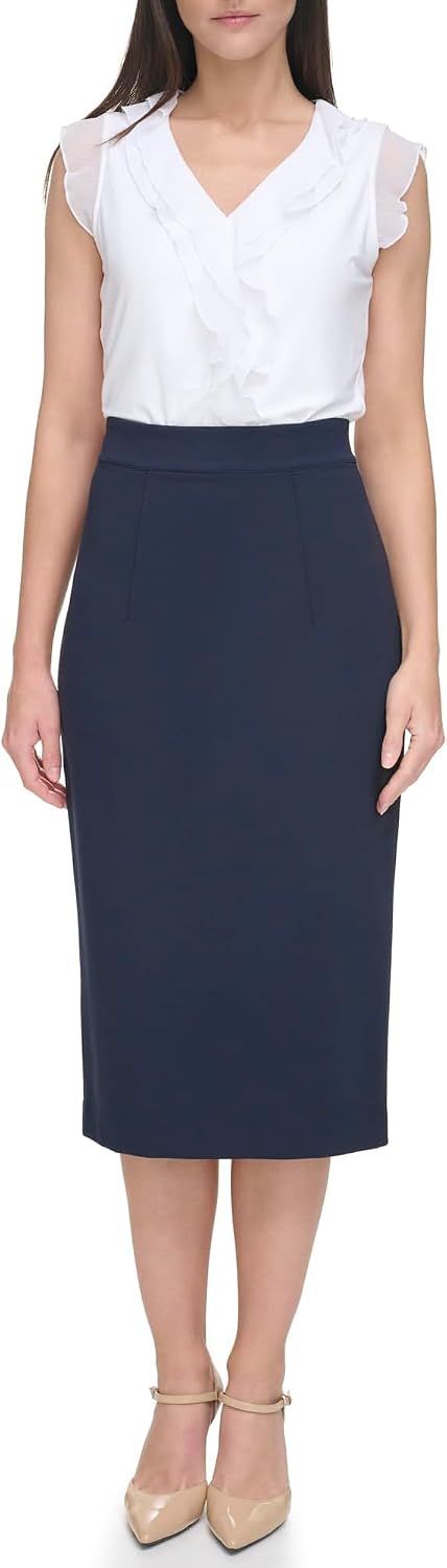 FALDA MIDI PARA MUJER TOMMY HILFIGER PONTE - 4