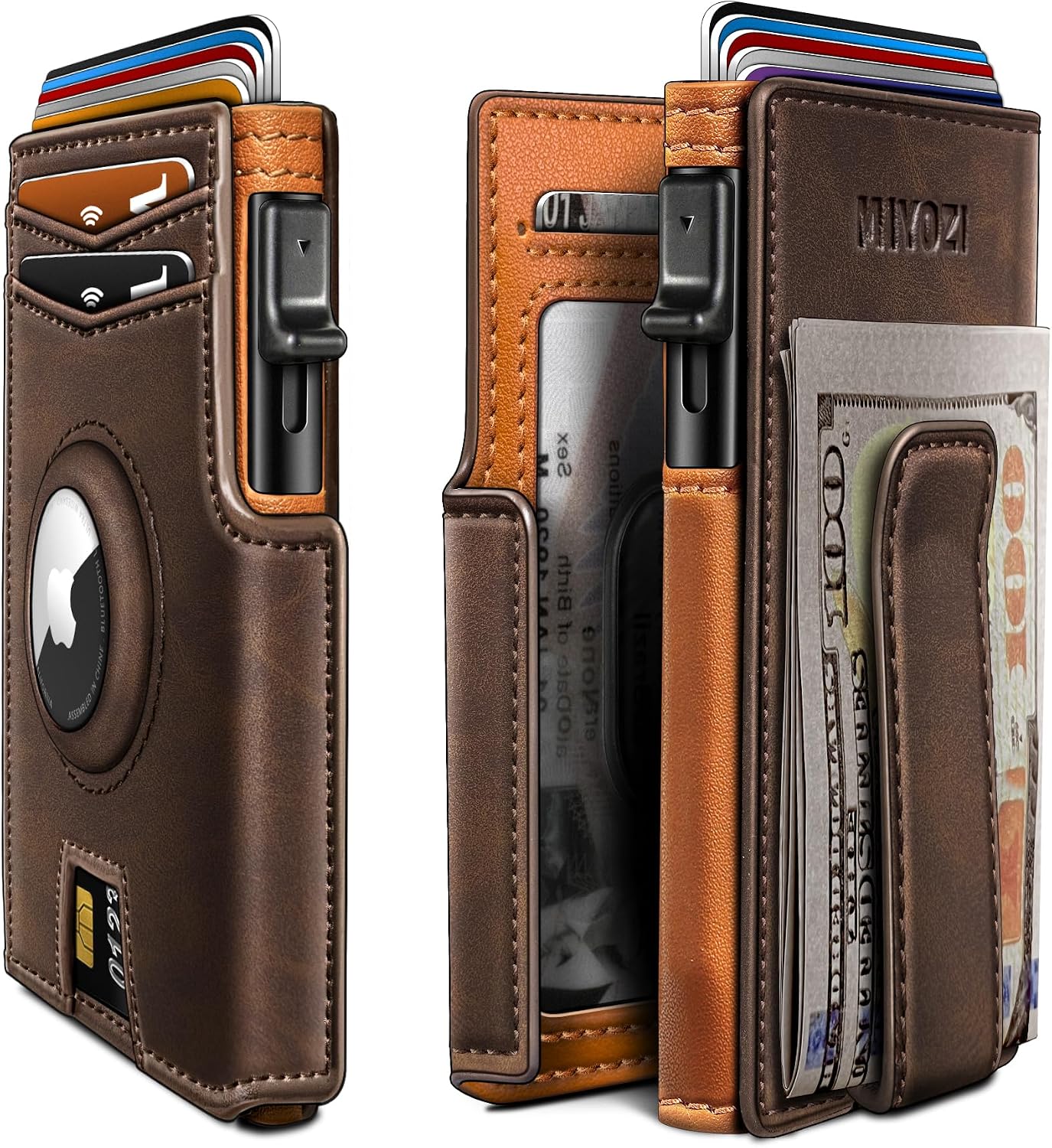 BILLETERA PARA HOMBRE MIYOZI POP UP CON CLIP PARA DINERO Y PROTECCIÓN RFID - 1