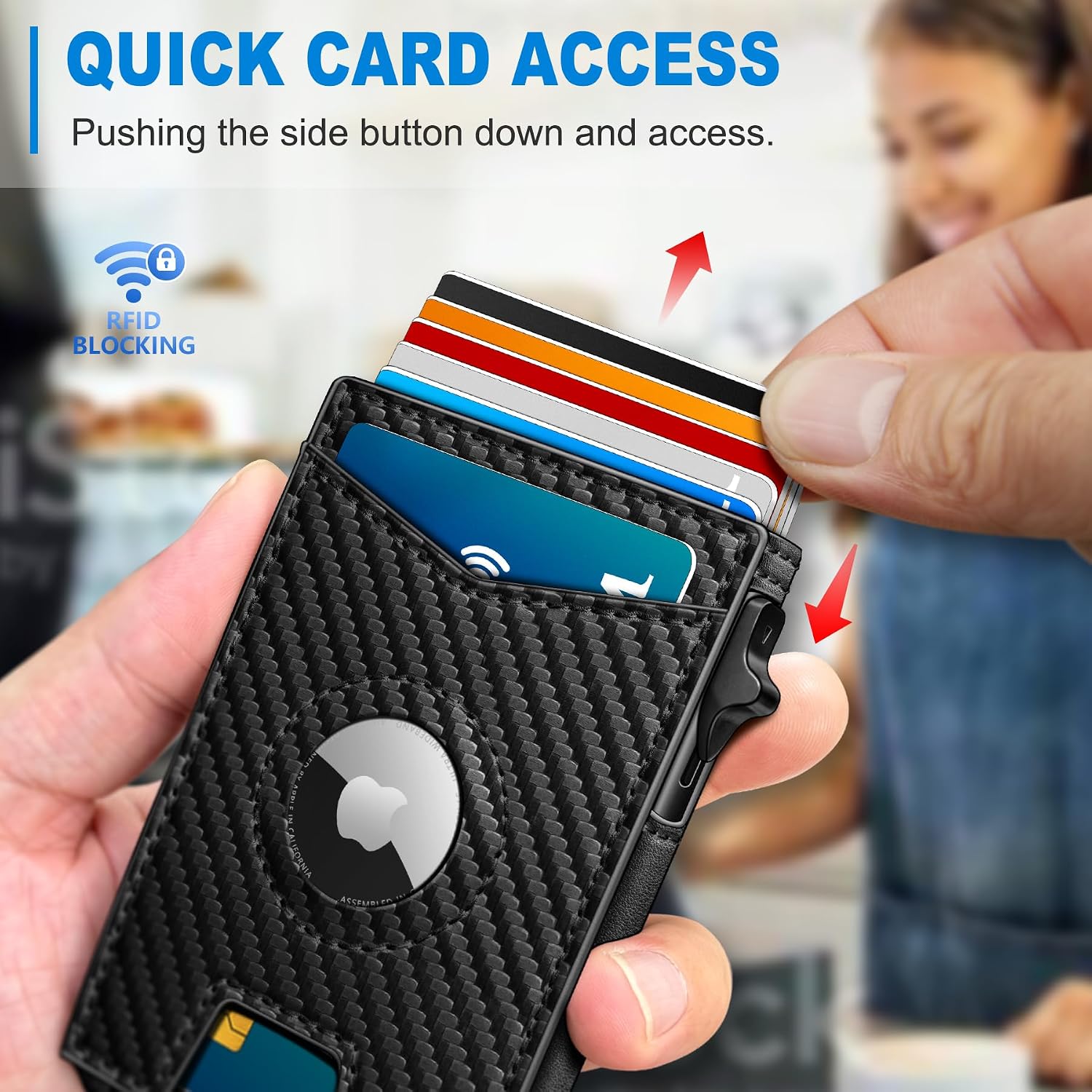 BILLETERA PARA HOMBRE MIYOZI POP-UP CON CLIP PARA DINERO Y PROTECCIÓN RFID - 5
