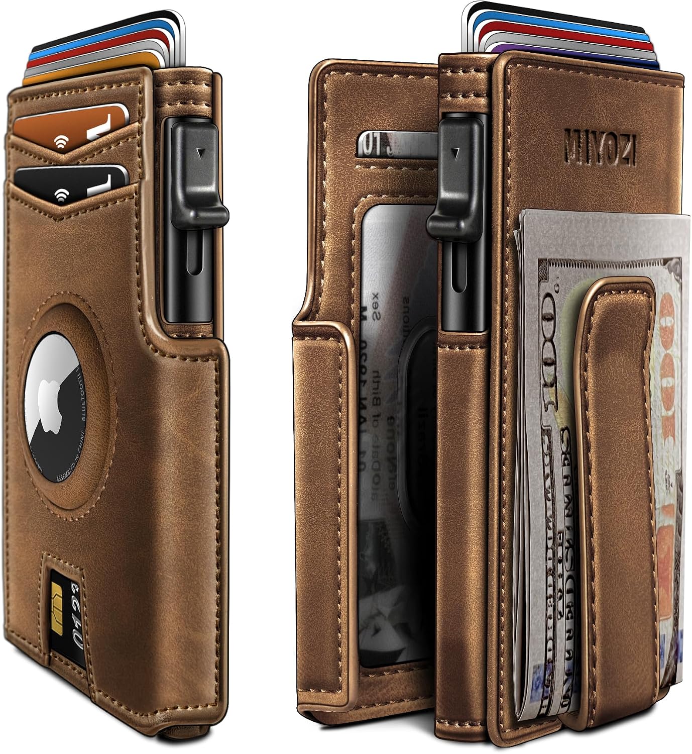 BILLETERA PARA HOMBRE MIYOZI POP UP CON CLIP PARA DINERO Y PROTECCIÓN RFID - 1