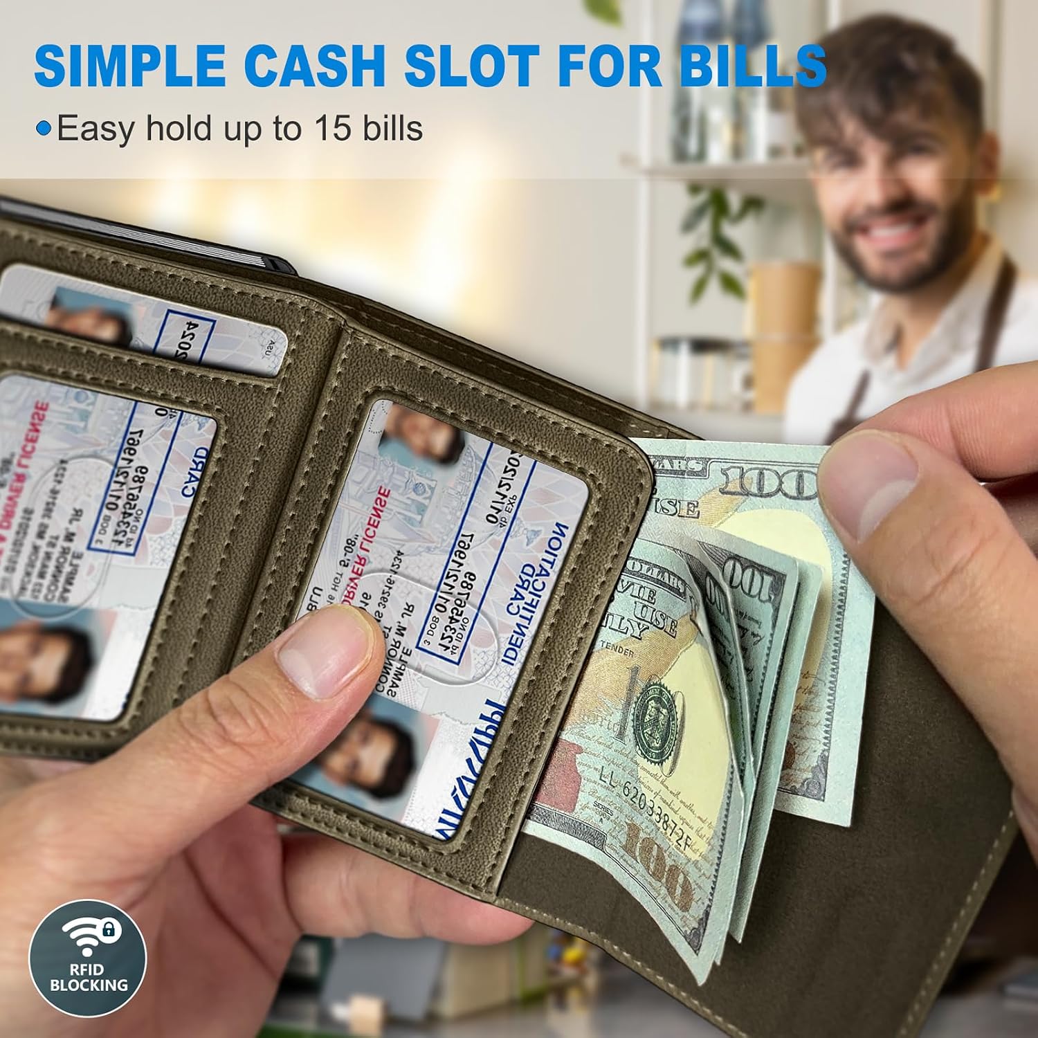 BILLETERA PARA HOMBRE MIYOZI CON BLOQUEO RFID Y ESTUCHE METÁLICO - 4