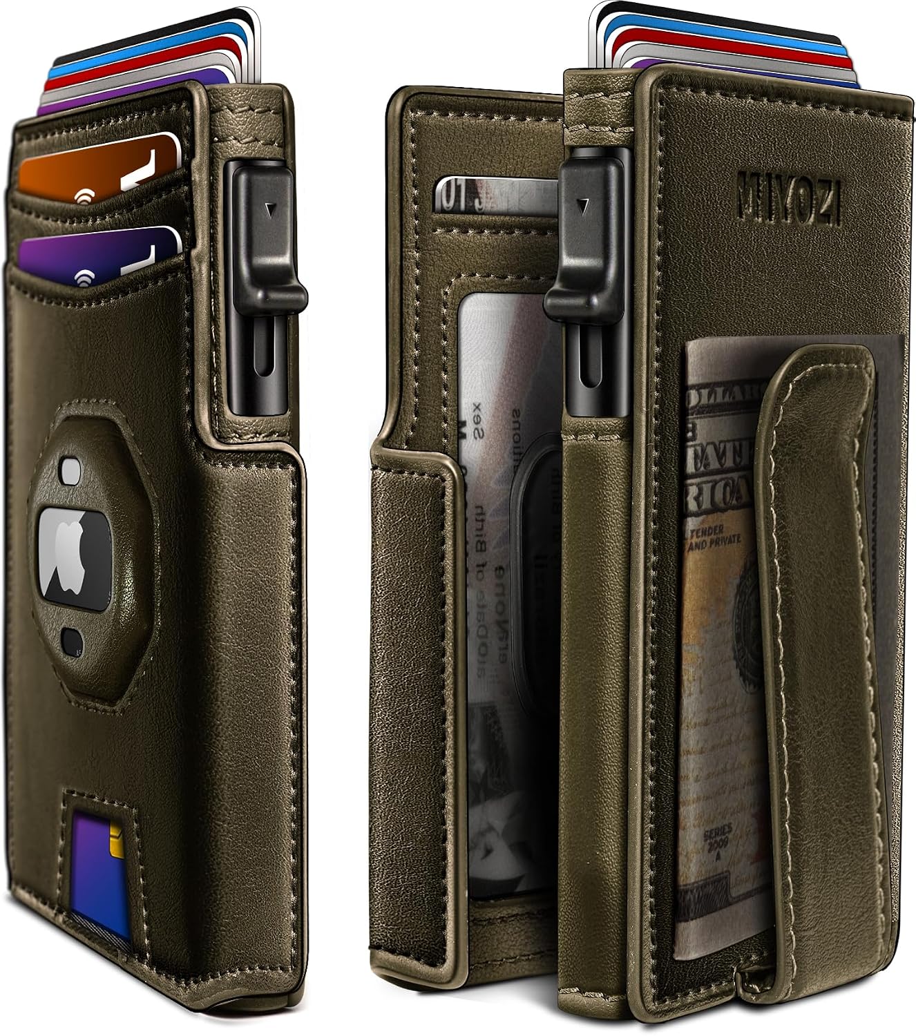 BILLETERA PARA HOMBRE MIYOZI AIRTAG CON CLIP PARA DINERO Y PROTECCIÓN RFID - 1