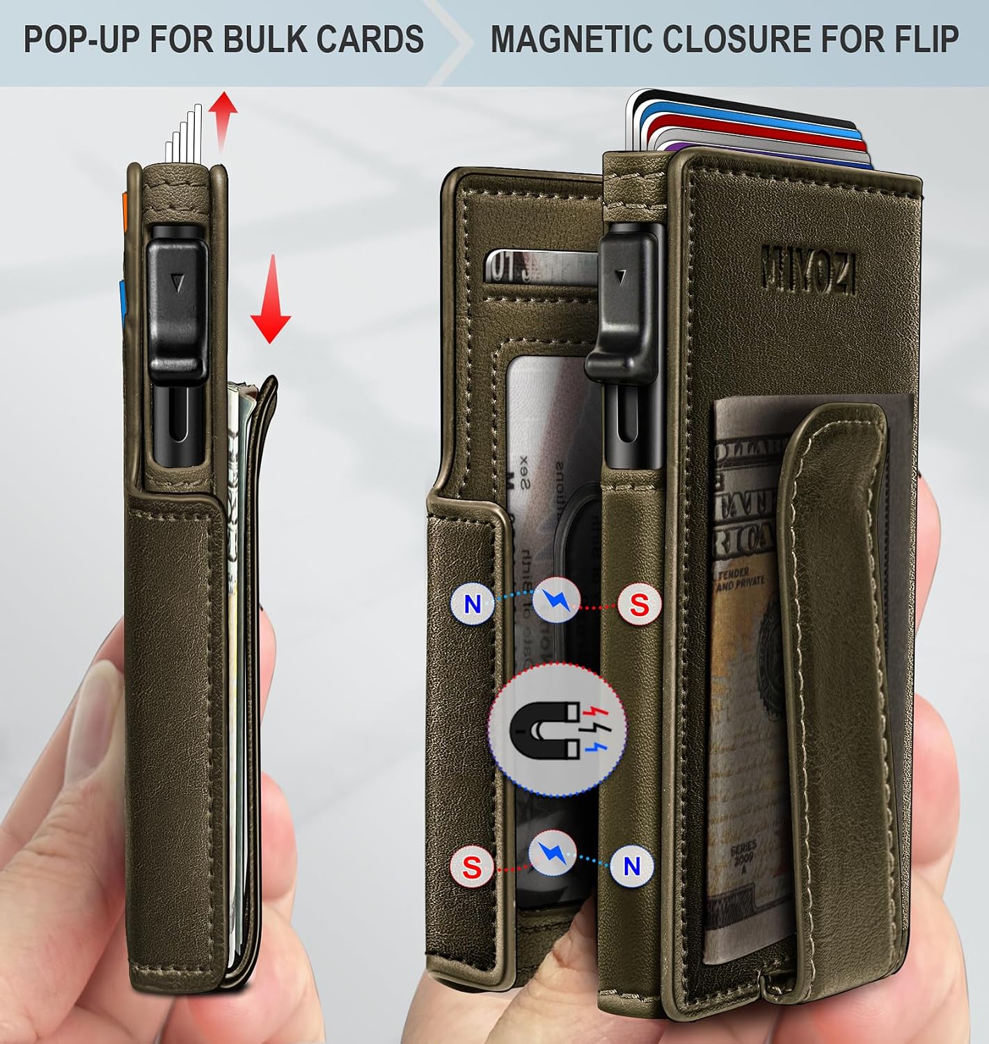 BILLETERA PARA HOMBRE MIYOZI AIRTAG CON CLIP PARA DINERO Y PROTECCIÓN RFID - 3