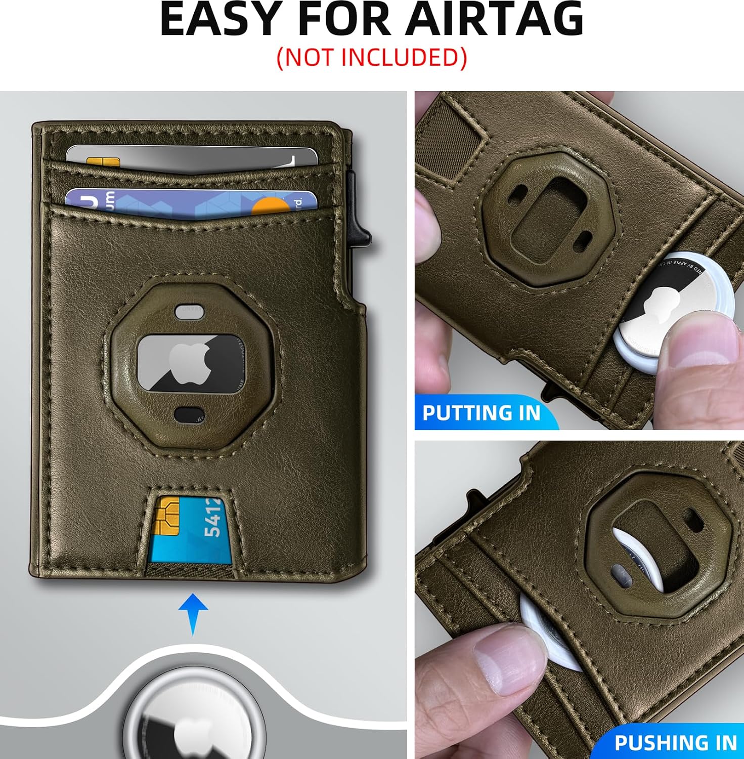 BILLETERA PARA HOMBRE MIYOZI AIRTAG CON CLIP PARA DINERO Y PROTECCIÓN RFID - 4