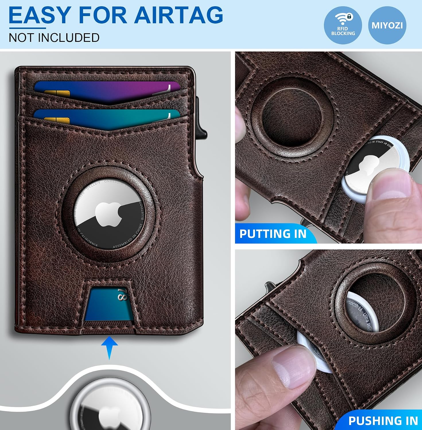 BILLETERA PARA HOMBRE MIYOZI POP UP CON CLIP PARA DINERO Y PROTECCIÓN RFID - 4