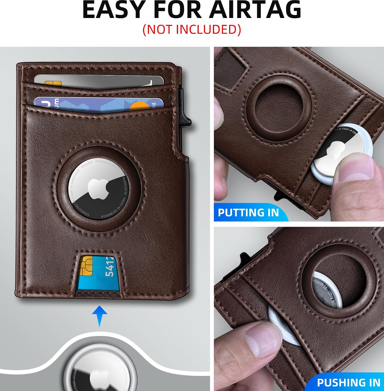 BILLETERA PARA HOMBRE MIYOZI AIRTAG CON CLIP PARA DINERO Y PROTECCIÓN RFID - 4
