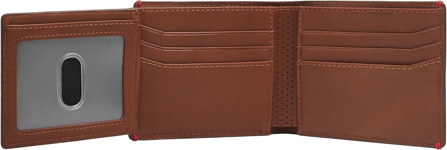 BILLETERA BIFOLD PARA HOMBRE FOSSIL SPORT TOURER MARRÓN - 3