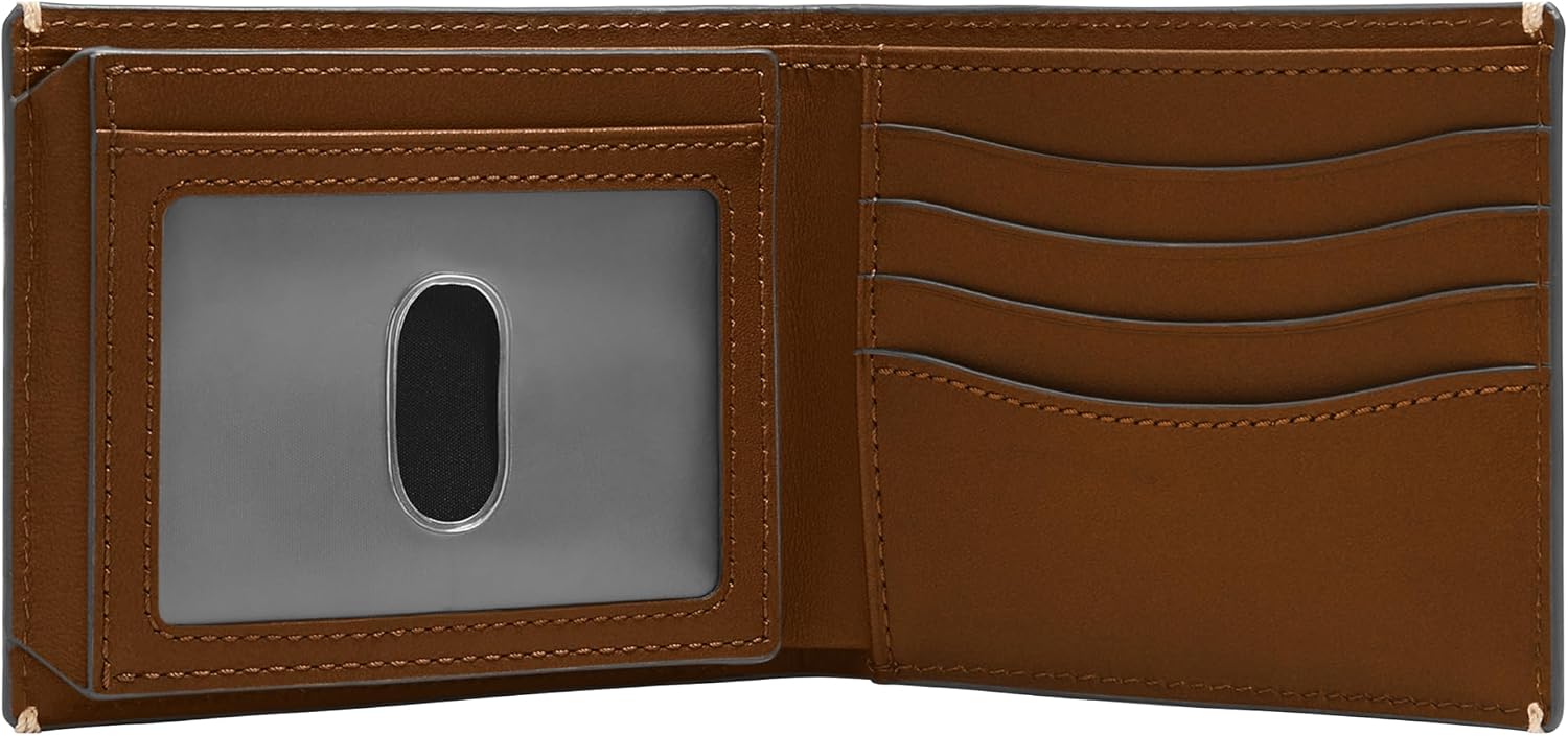 BILLETERA PARA HOMBRE FOSSIL WESTOVER DE CUERO MARRÓN - 2