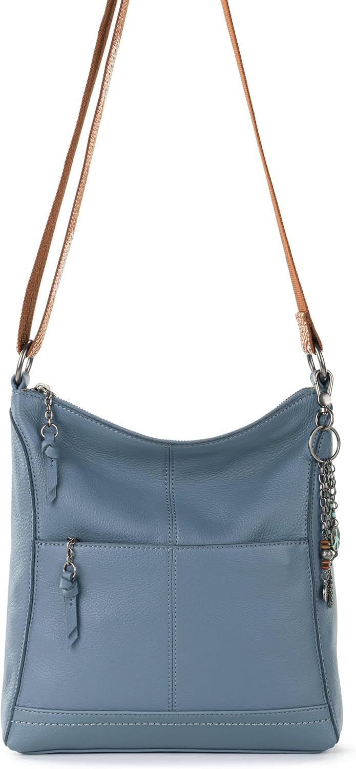 BOLSO CRUZADO THE SAK LUCIA DE CUERO CON CIERRE Y CORREA AJUSTABLE - 5