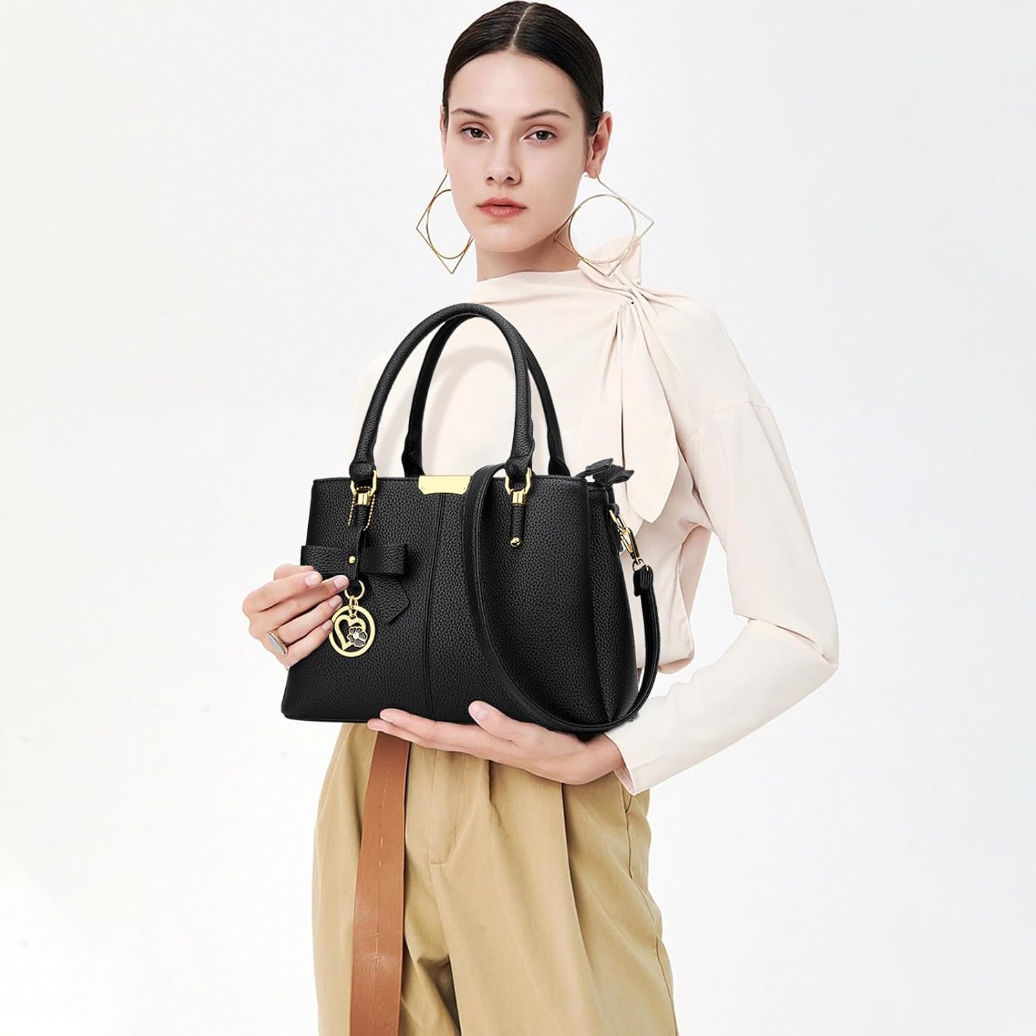 BOLSO SATCHEL PARA MUJER KKXIU EN CUERO SINTÉTICO - 2