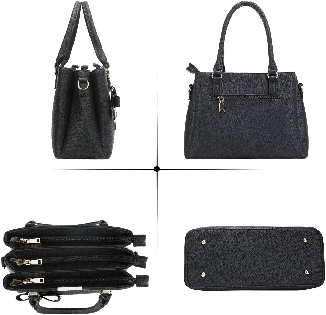 BOLSO SATCHEL PARA MUJER KKXIU EN CUERO SINTÉTICO - 4