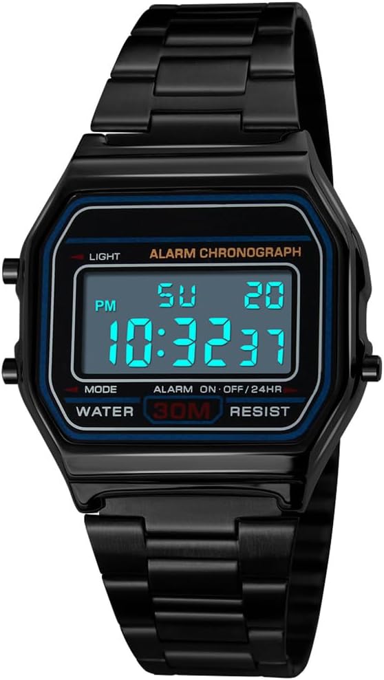 RELOJ DIGITAL PARA HOMBRE PASOY ACERO DORADO - 2