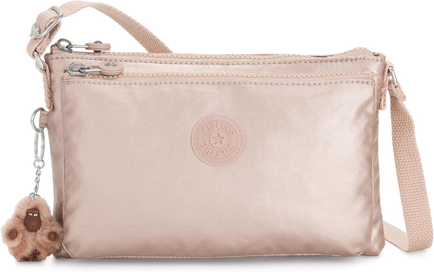 BOLSO CRUZADO KIPLING MIKAELA PARA MUJER, SÚPER LIGERO, CORREA AJUSTABLE, NYLON ESTAMPADO - 1