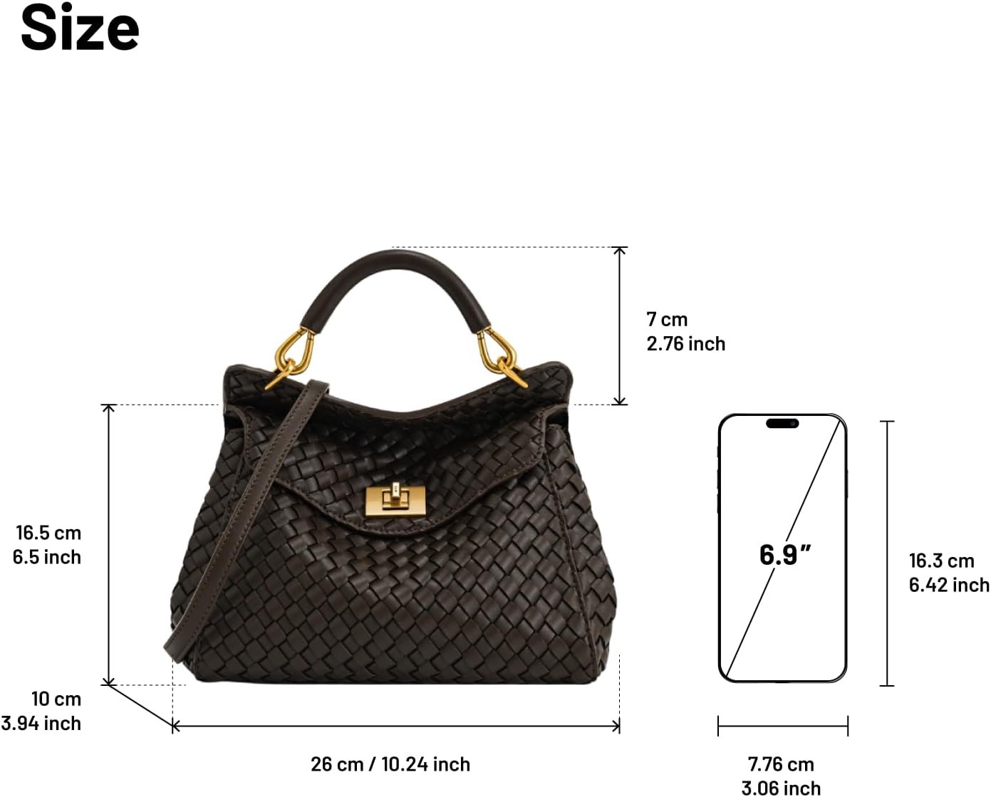 BOLSO DE MANO JW PEI LUCIA CLASSIC PARA MUJER - 4