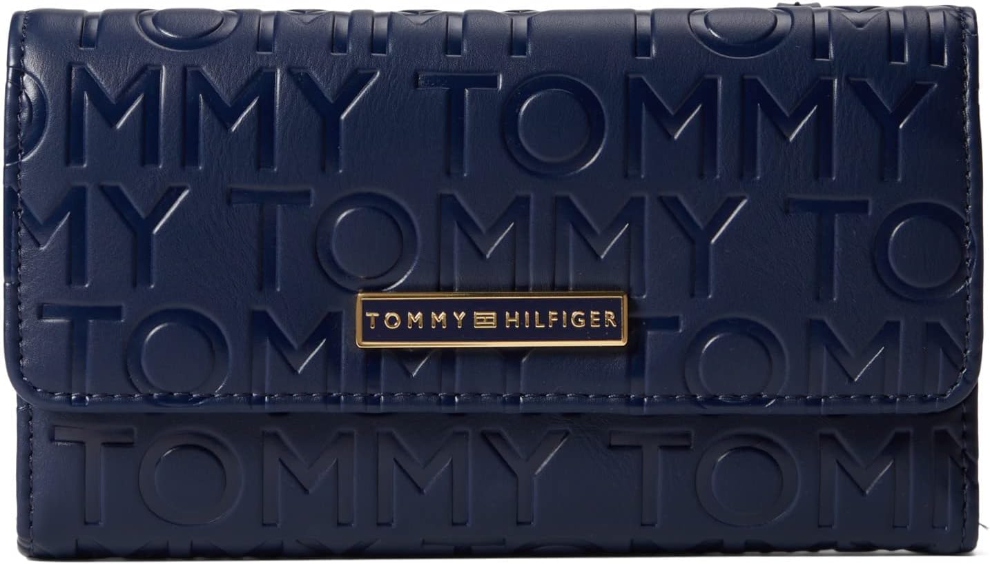 BILLETERA CONTINENTAL TOMMY HILFIGER IRENE II AZUL MARINO TALLA ÚNICA - 1