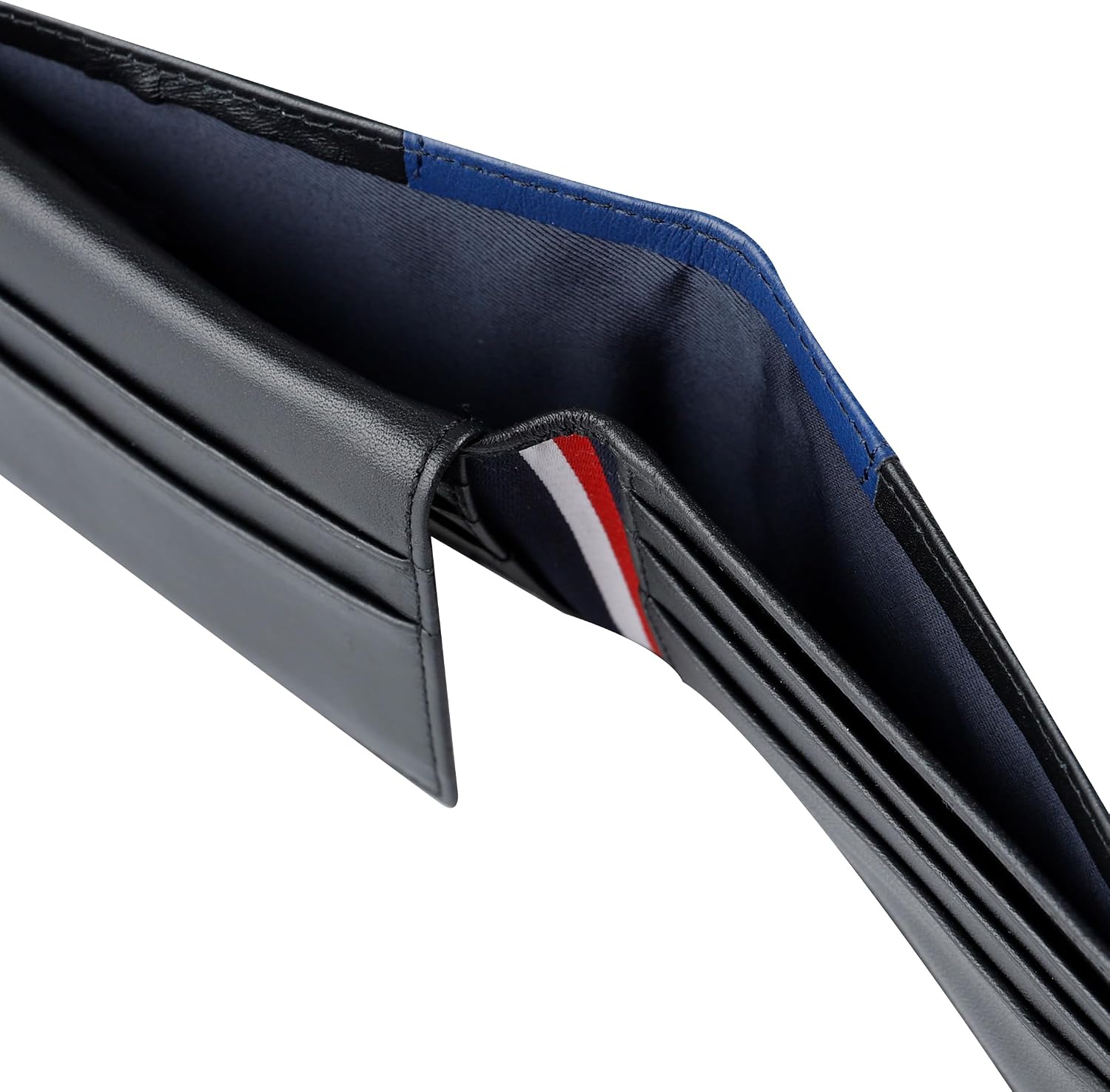 BILLETERA SLIM BIFOLD DE CUERO TWO-TONE TOMMY HILFIGER PARA HOMBRE AZUL/NEGRO - 5