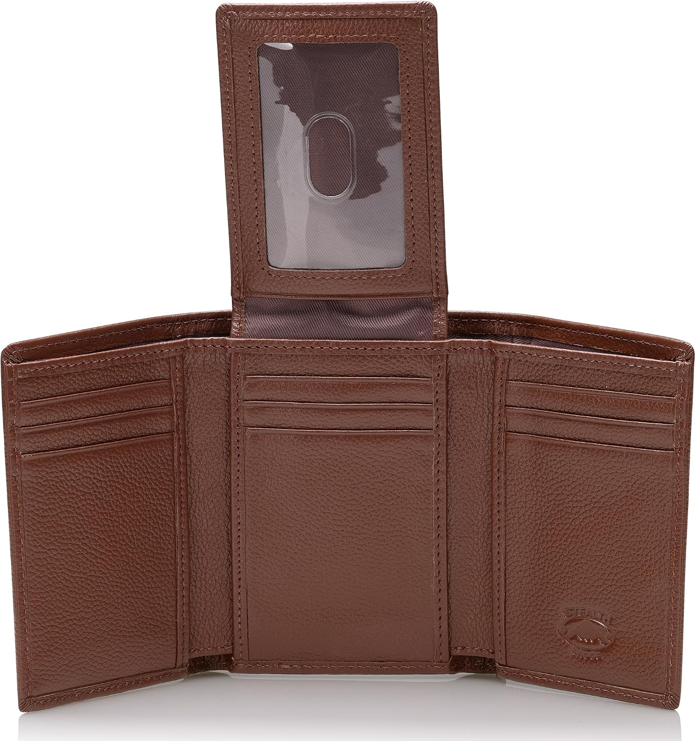 BILLETERA TRIFOLD DE CUERO STEALTH MODE PARA HOMBRE CON BLOQUEO RFID - 1