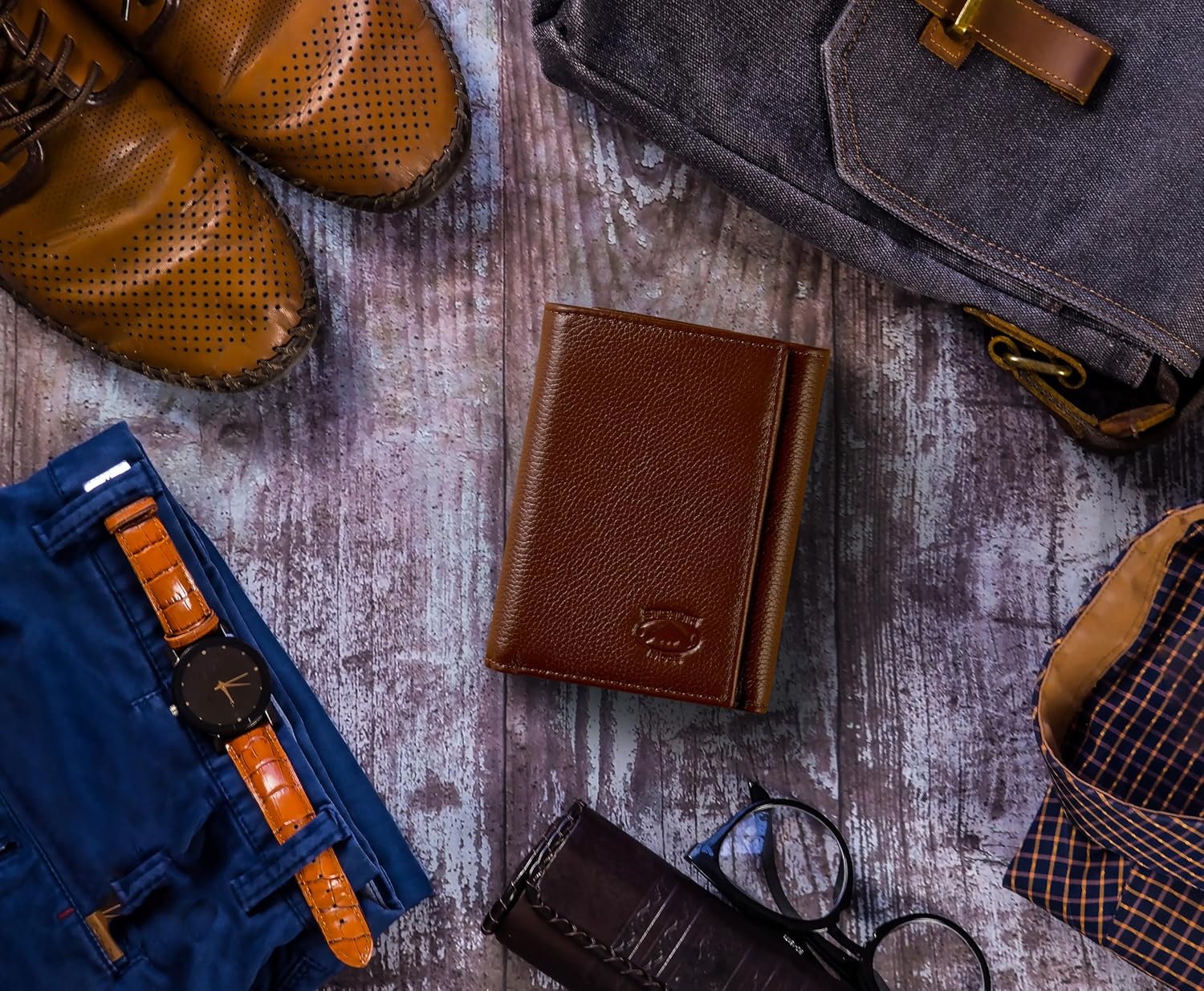 BILLETERA TRIFOLD DE CUERO STEALTH MODE PARA HOMBRE CON BLOQUEO RFID - 3