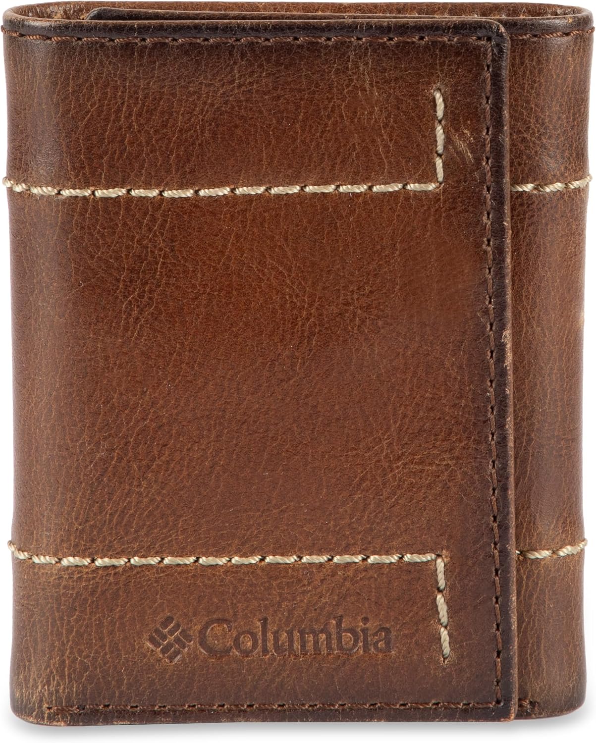 BILLETERA PARA HOMBRE COLUMBIA SLIM BIFOLD CON VENTANA PARA ID TAN - 1