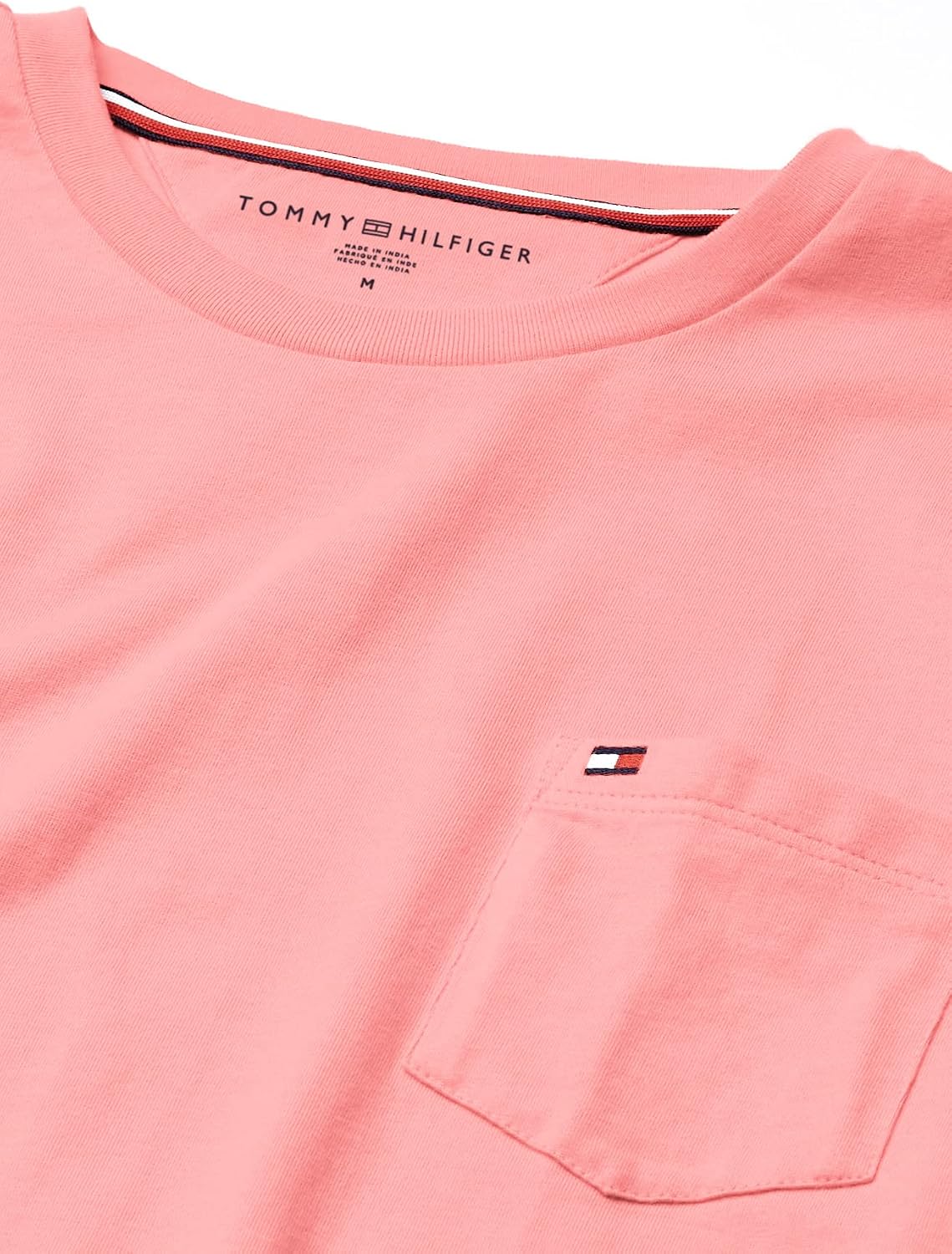 CAMISETA PARA HOMBRE TOMMY HILFIGER ESSENTIAL MANGA CORTA ALGODÓN CON BOLSILLO BLOSSOM - 3