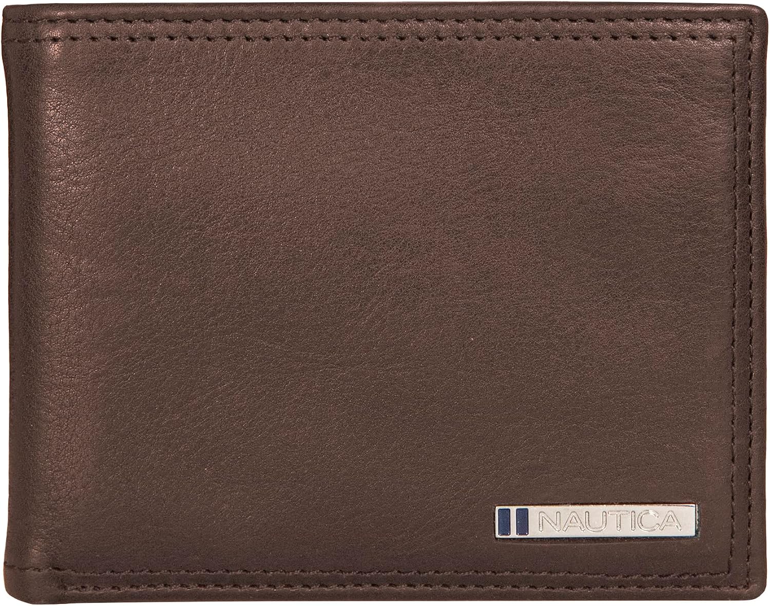 BILLETERA PARA HOMBRE NAUTICA BIFOLD DE CUERO CON BLOQUEO RFID - 1