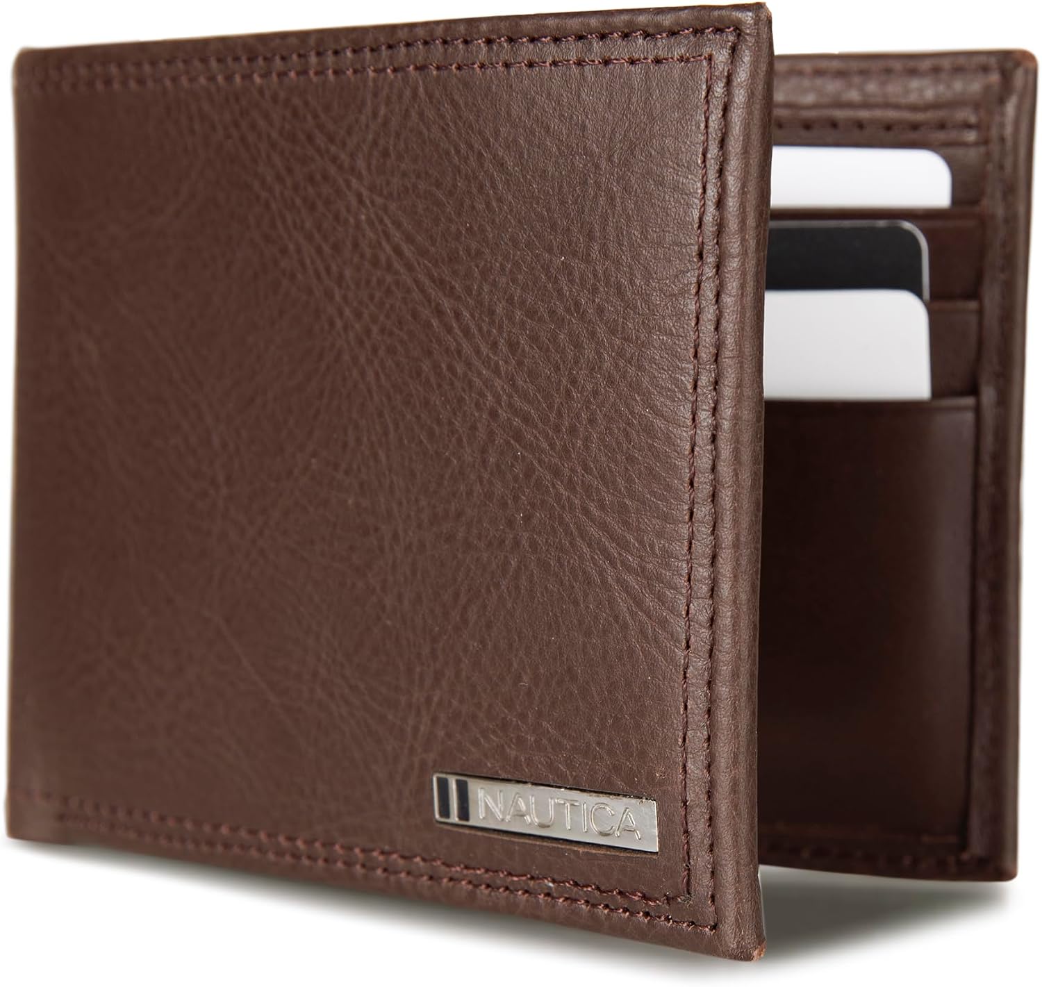 BILLETERA PARA HOMBRE NAUTICA BIFOLD DE CUERO CON BLOQUEO RFID - 4