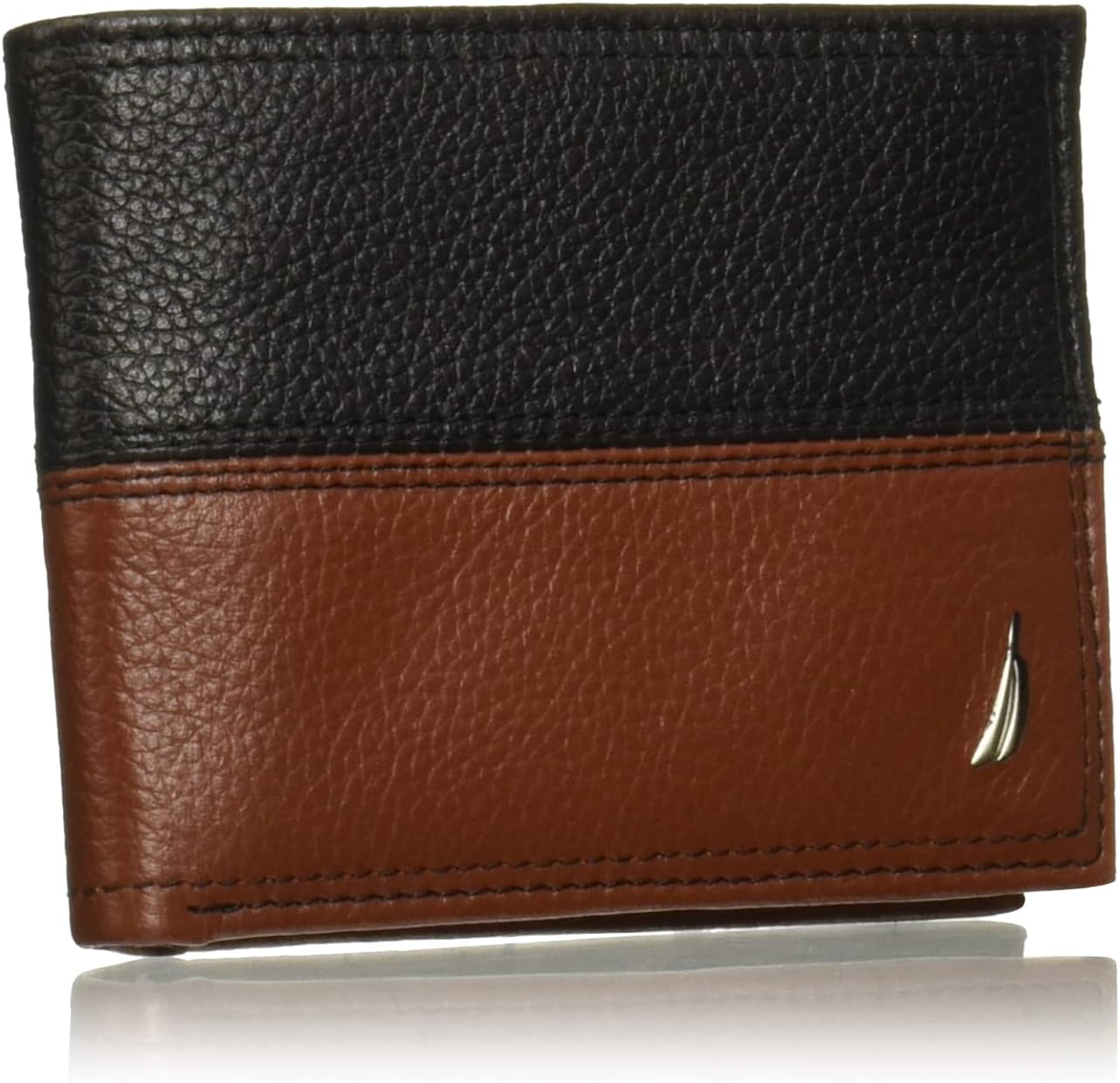 BILLETERA PARA HOMBRE NAUTICA BIFOLD DE CUERO CON BLOQUEO RFID - 1