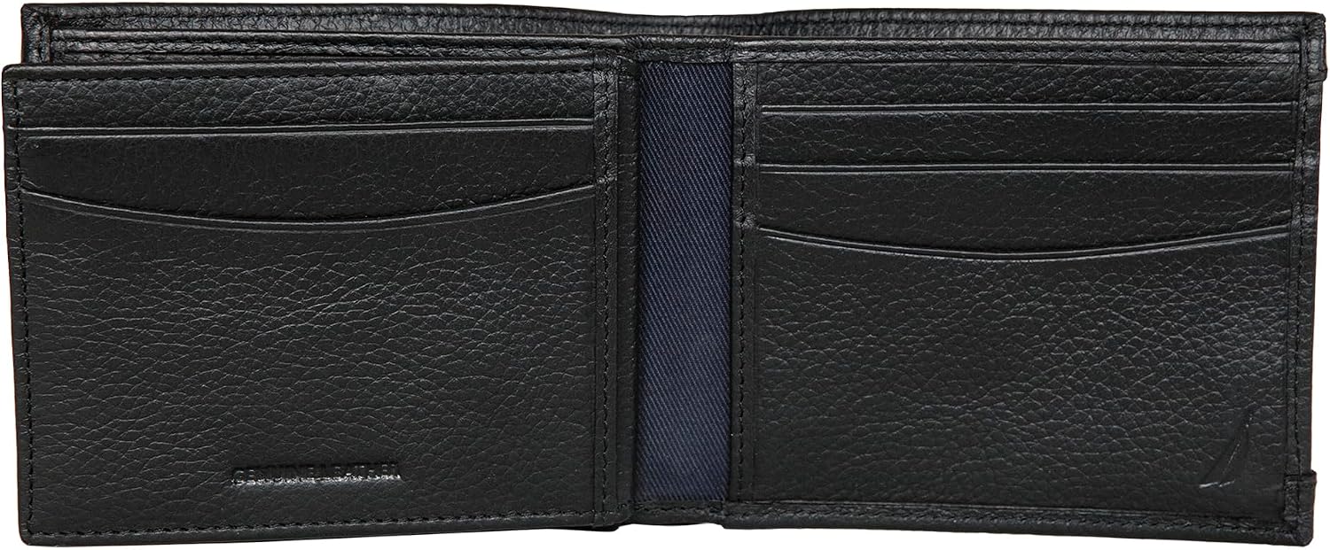BILLETERA PARA HOMBRE NAUTICA BIFOLD DE CUERO CON BLOQUEO RFID - 2