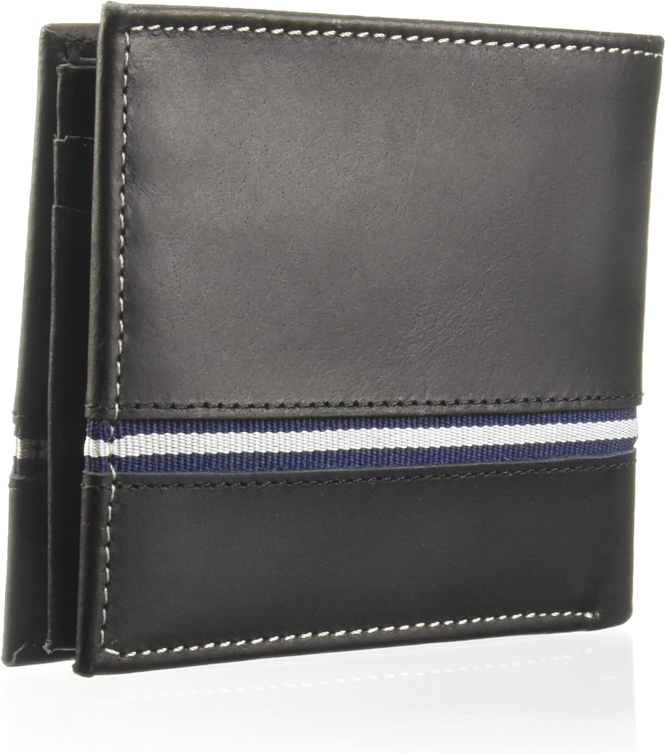 BILLETERA PARA HOMBRE NAUTICA BIFOLD DE CUERO CON BLOQUEO RFID Y VENTANA PARA ID - 2