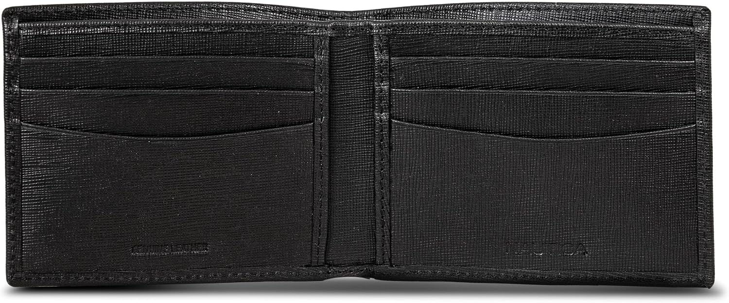 BILLETERA PARA HOMBRE NAUTICA BIFOLD DE CUERO CON BLOQUEO RFID - 4