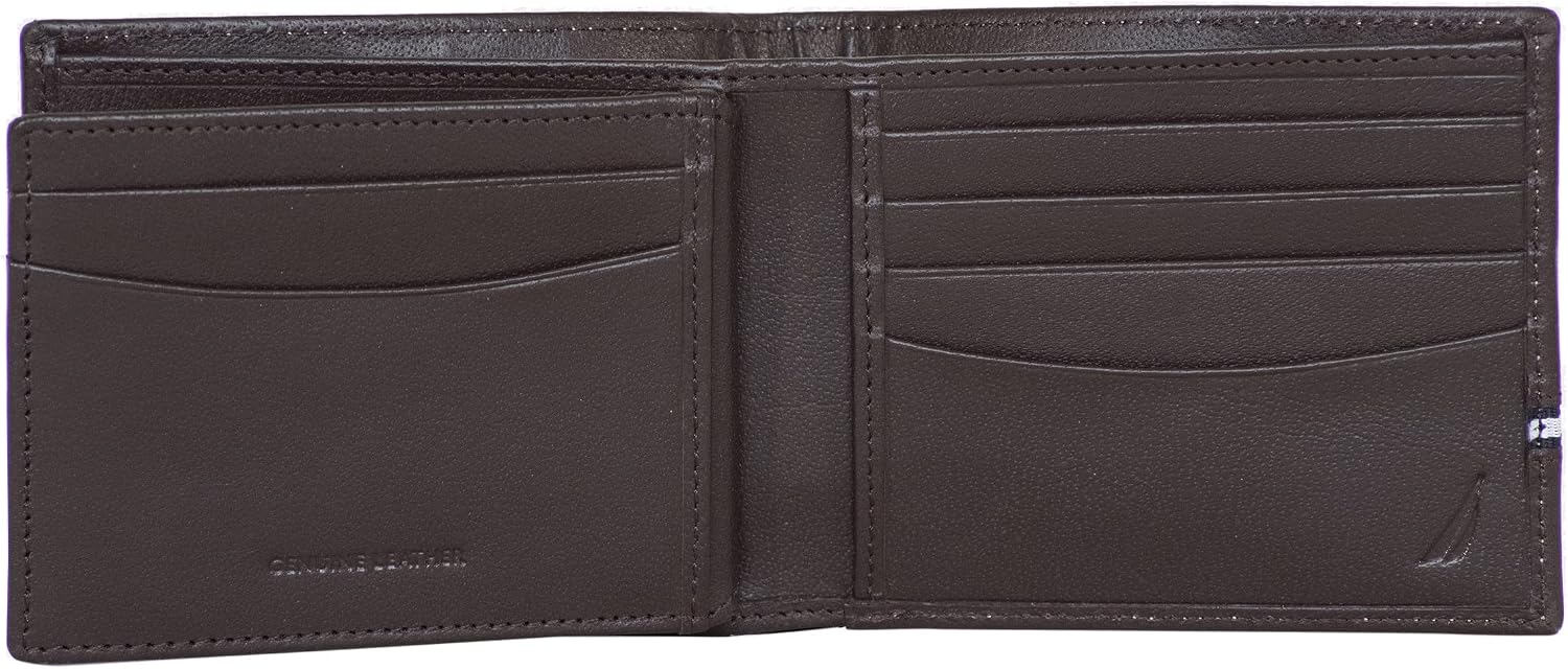 BILLETERA PARA HOMBRE NAUTICA BIFOLD DE CUERO CON BLOQUEO RFID - 3