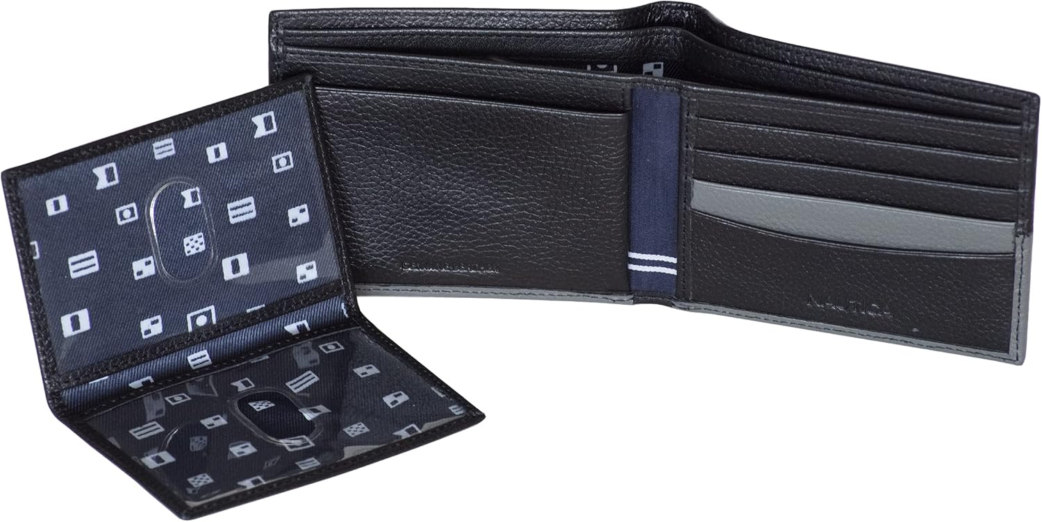 BILLETERA PARA HOMBRE NAUTICA BIFOLD DE CUERO CON BLOQUEO RFID - 4