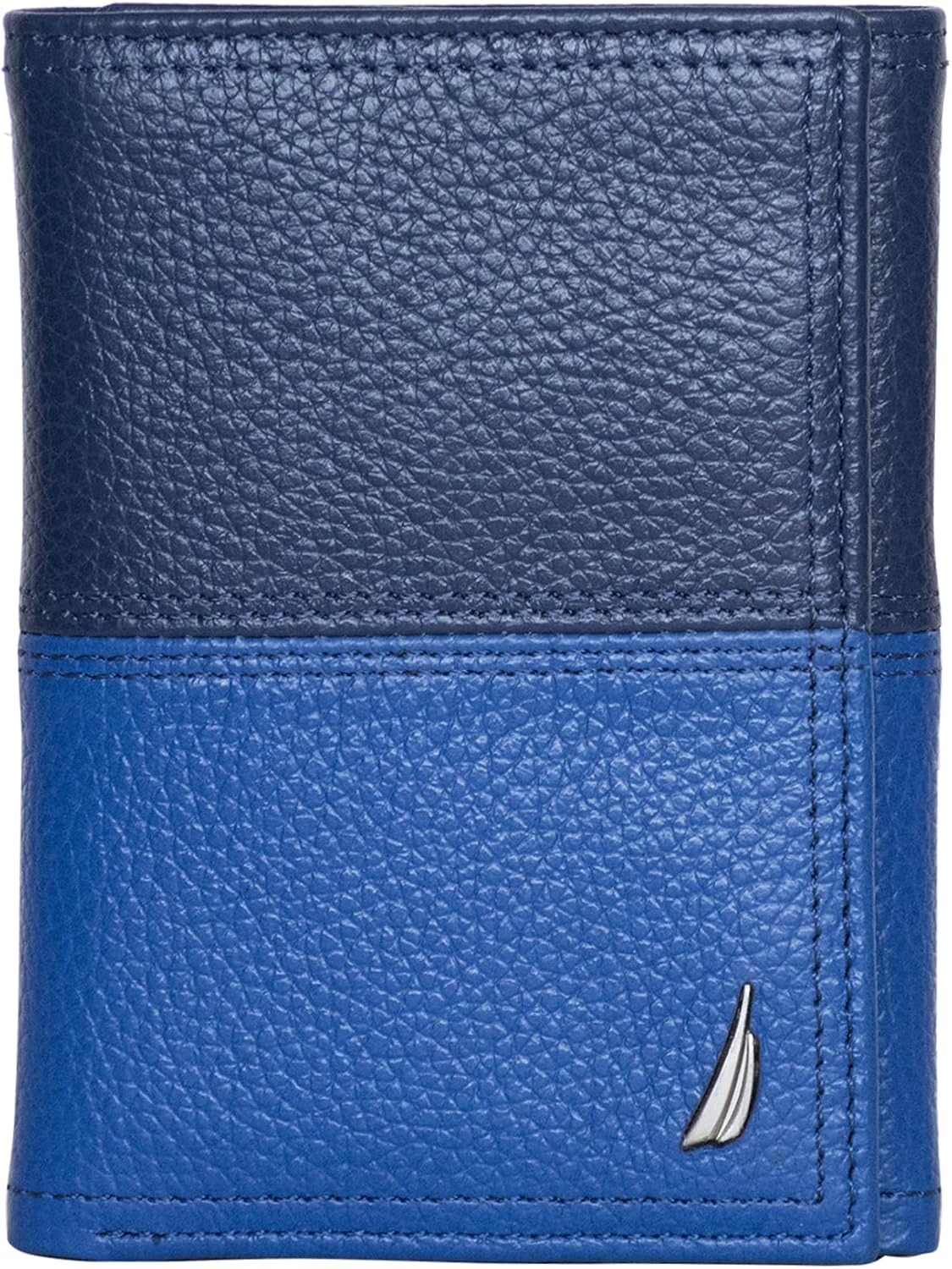 BILLETERA TRIFOLD PARA HOMBRE NAUTICA DE CUERO GENUINO CON PROTECCIÓN RFID - 1