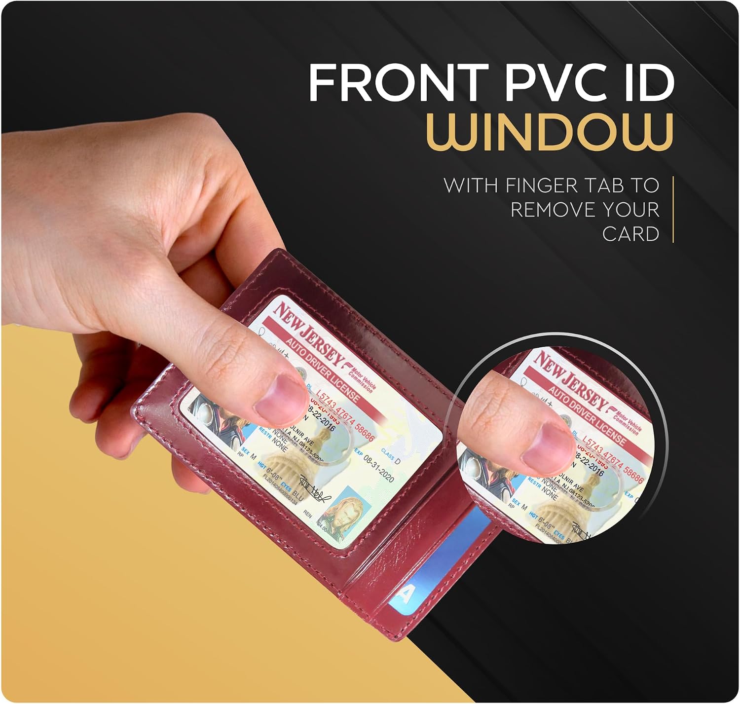 BILLETERA PARA HOMBRE CLAASICO CON CLIP MAGNÉTICO Y BLOQUEO RFID - 4