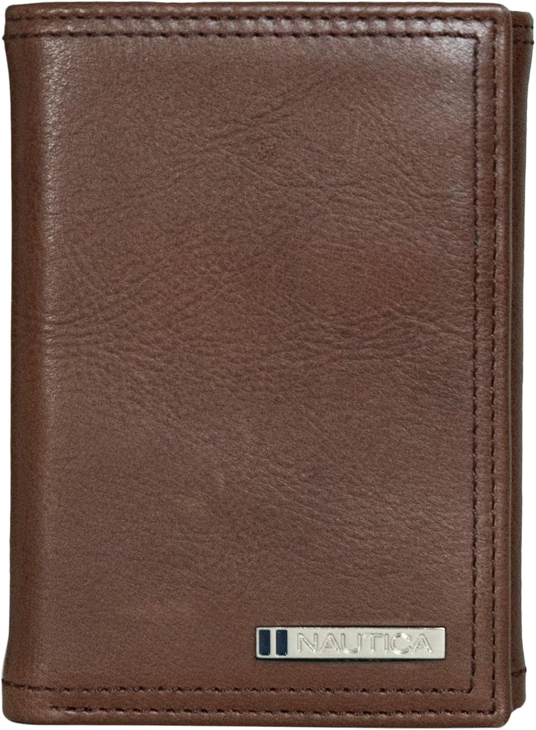 BILLETERA TRIFOLD PARA HOMBRE NAUTICA CON PROTECCIÓN RFID CUERO GENUINO - 1