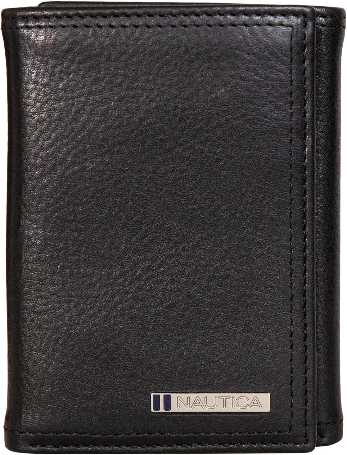 BILLETERA TRIFOLD PARA HOMBRE NAUTICA CUERO GENUINO CON PROTECCIÓN RFID - 1