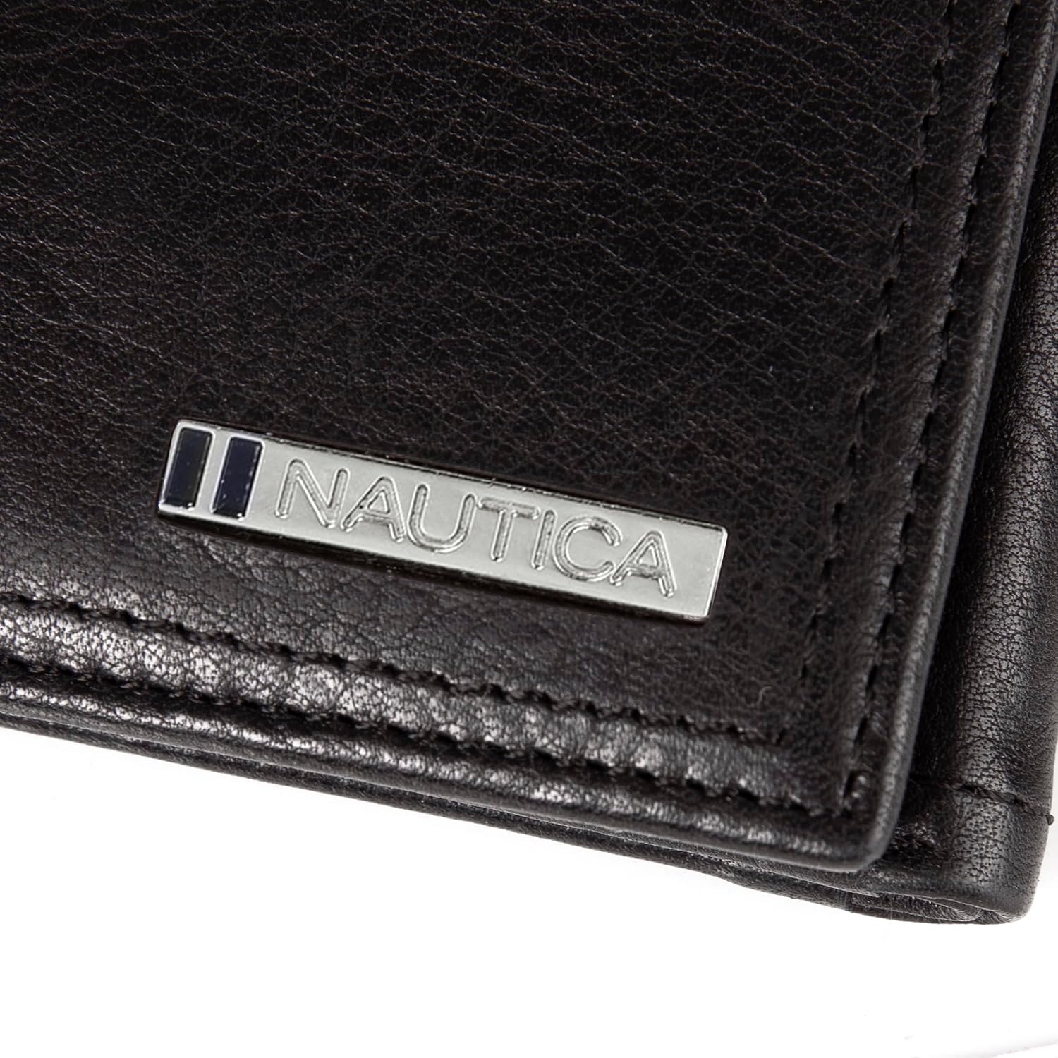 BILLETERA TRIFOLD PARA HOMBRE NAUTICA CUERO GENUINO CON PROTECCIÓN RFID - 3