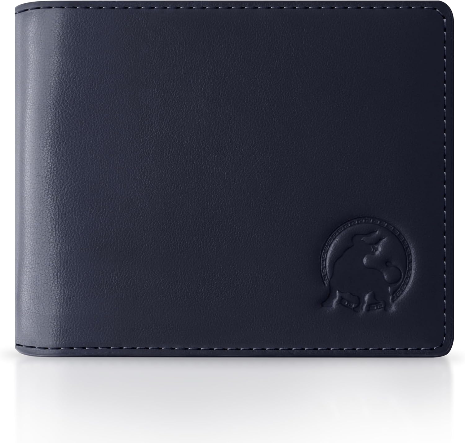 BILLETERA PARA HOMBRE BULLTAILOR BIFOLD SLIM CON BLOQUEO RFID 8 RANURAS AZUL MARINO - 1