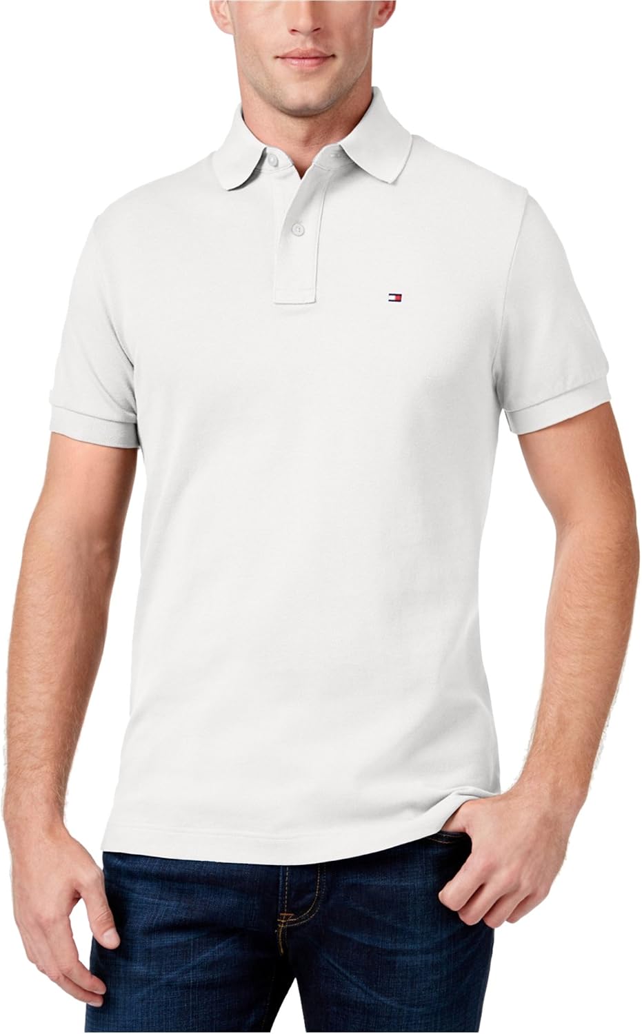 POLO PARA HOMBRE TOMMY HILFIGER PRESCOTT STP CLF MANGA CORTA BLANCO CLÁSICO - 3