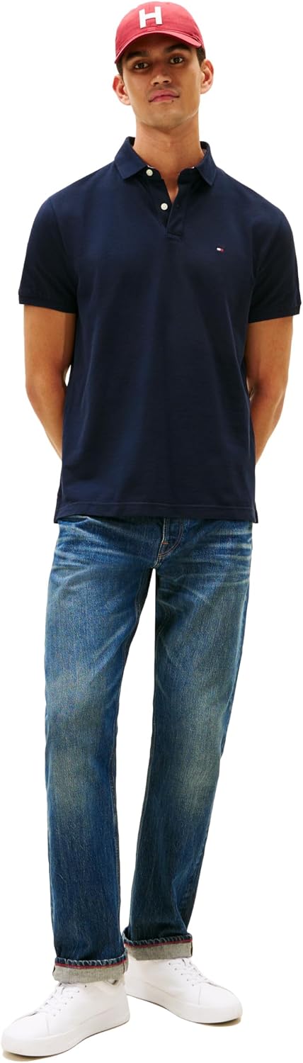 POLO PARA HOMBRE TOMMY HILFIGER MANGA CORTA ALGODÓN PIQUÉ AJUSTE REGULAR AZUL MARINO - 3