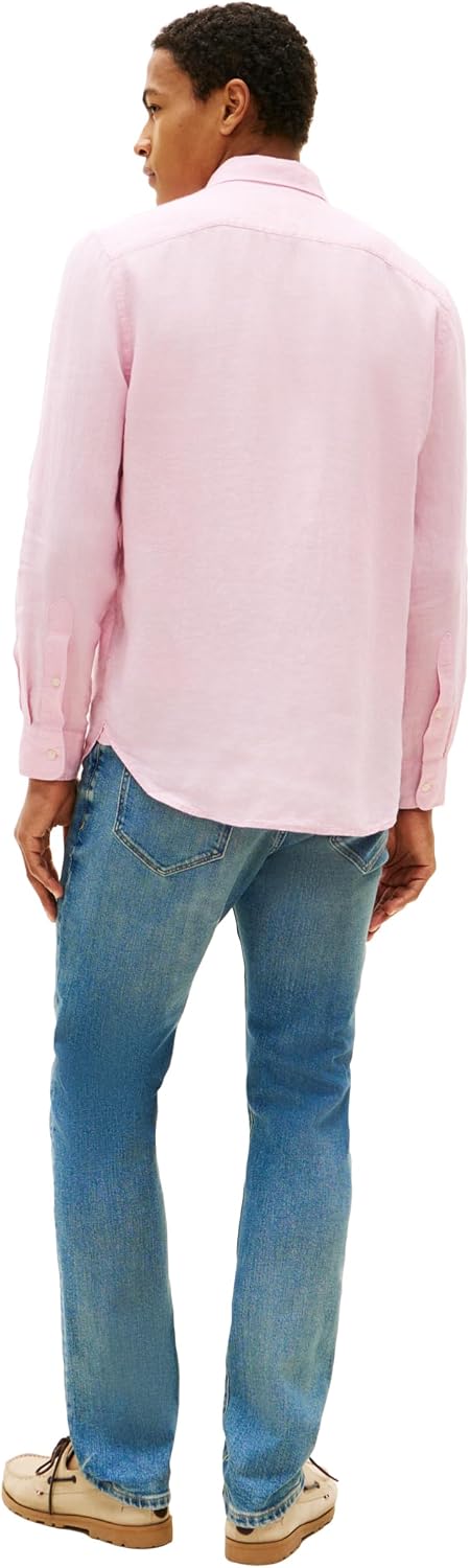 CAMISA DE HOMBRE TOMMY HILFIGER MANGA LARGA LINO AJUSTE REGULAR - 4