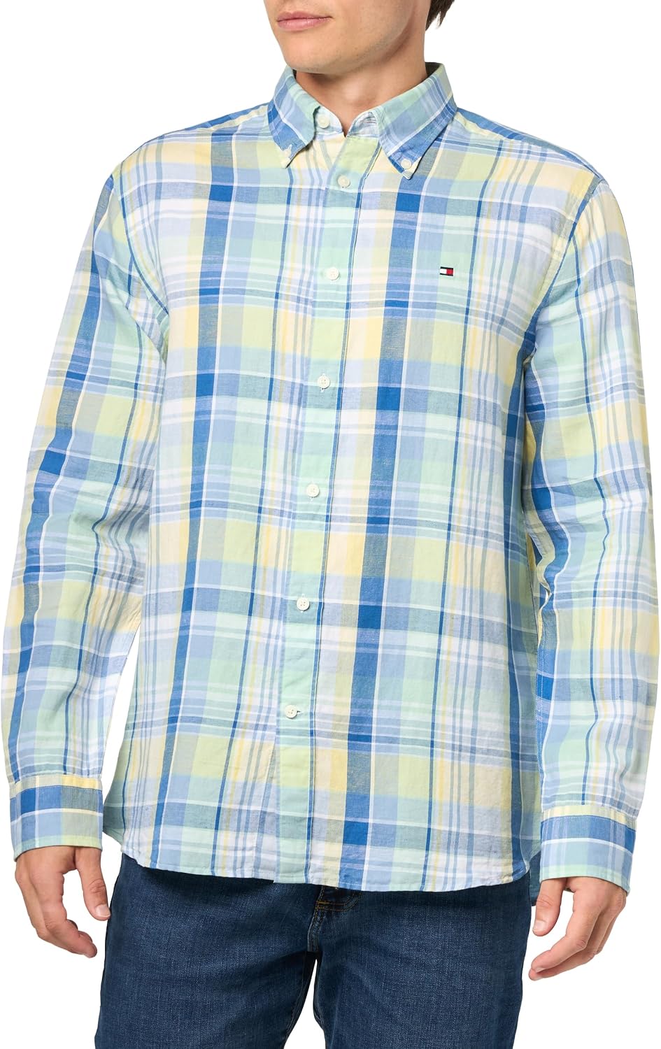 CAMISA DE LINO PARA HOMBRE TOMMY HILFIGER MANGA LARGA REGULAR FIT - 3
